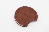 High Quality Plastic Chocolate Shaped Soft Silicon Cover Notebook (BK-053)