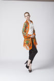 Geometry Pattern with Multicolor Silk Modal Scarf
