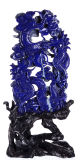Discount! ! Lapis Lazuli Double Dragons Figurine (AD21)