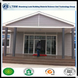 Wood Grain Exterior Wall Cladding Prefabricated Houses Steel Structure