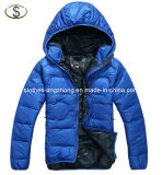 Male Outdoor Winter Light, Warm White Duck Down Short Design with a Hood Down Coat