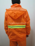 Work Wear-Safety Raincoat with Reflective Strips