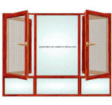 Aluminum Hinged Window with Stainless Steel Mesh Screen
