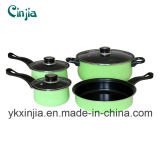 Kitchenware 7PCS Carbon Steel Non-Stick Cookware Set
