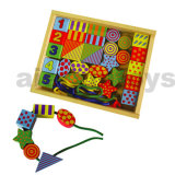 Wooden Lacing Bead Toy in Wooden Box (80168)