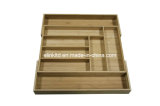 Expandable Bamboo Cutlery Tray for Kitchenware (LC-CT015)