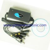 4 CH USB DVR, (Video Capture Card) , Real-Time Record, Full D1 Resolution