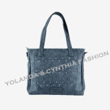 Fashion PU Rivet Top Handle Bag/Women Handbag/Girls Handbag