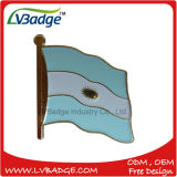 Wholesale Cheap Promotional Iron Die Struck Soft Enamel Metal Flag Lapel Pins Badge
