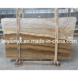 Yellow Wooden Marble Natural Onice Stone