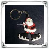 Promotion Gift Santa Claus PVC Key Chain