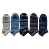 Men Cotton Ankle Socks with Stripes Ms-17