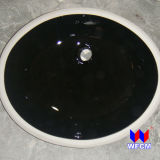 Black Undermount Porcelain Sink