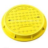 En124 B125 500mm Yellow Round Composite Manhole Cover