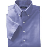 School Uniform Boys' Short Sleeve Solid Pinpoint Shirt (WXC001)