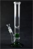 Glass Smoking Pipe with 1 Perc 18 Inches High (GB-041)
