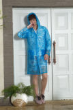 Fashion Man's PVC Long Waterproof Rain Jacket