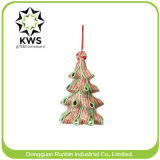 Candy Crush Green Peppermint Ribbon Christmas Tree Ornament