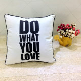 100%Cotton Hand Screen Print Cushion Fashion Pillow (LPL-331)