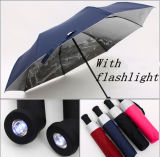 Fold Umbrella with LED Linght, Foldable with Flashlight Handle