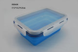 Food Storage Container, Silicone Folding Lunch Box Oven&Microwave Safe (SD430)