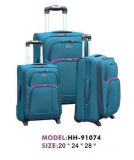 Soft Polyester 2 Wheels Built-in Trolley Luggage