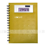 Medium Size 8 Digits Notebook Calculator with PVC Front Cover (LC563B)