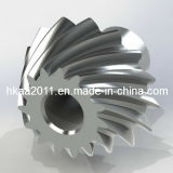Custom Machining Aluminum Spiral Bevel Gear, Helix Gear