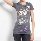 Women Printeded Polo T-Shirt (CHNL-TSH016)