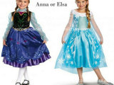 Anna and Elsa-Princess Dress-Frozen Dress, Flower Girl Dress-Children Clothes- (D-K192)