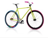 700c Yellow Fixed Gear Bicycle