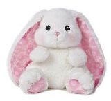 White Bunny Plush Toy Stuffed Rabbit Toy Plush Bunny Toys with Pink Ears