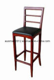 Wooden Bar Stools with Backs, Customized Sizes Are Accepted