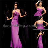 Strapless Purple Evening Dress (Flirt-10)