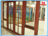 Fashion Solid Wood Window with Security Grid Design