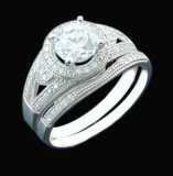 925 Sterling Silver Jewelry Ring (R10352)