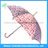 Wholesale Chinese Style Printing Flower Straight Umbrella
