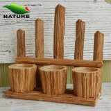 Waterproof Weather-Resistant Eco-Friendly Wood Composite Flower Pot