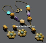 Fashion Jewelry Semi-Precious Stone Set-NE00719