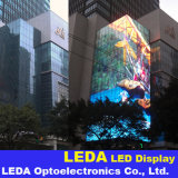 Outdoor Curtain LED Display Screen, Outdoor Building Transparent Curtain LED Display