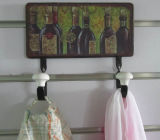 Wooden Coat Rack Decoration with 2 Hooks (SFW0519)