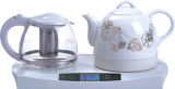 Digital Ceramic Electric Kettle with Glass Teapot Set (HY-2180)