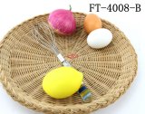 Stainless Steel Plastic Handle Egg Beater (FT-4008-B)