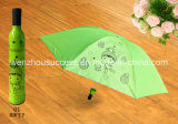 Portable Creative Fashion Three Folding Wine Bottle Sun-Rain Umbrella