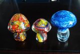 Colorful Murano Glass Mushroom for Superior Table Display