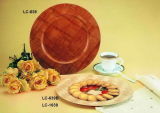 Wooden Plate for Coffee/Tea/Cake/Round/Tableware/Kitchen Implements (LC-639)