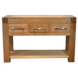 Wooden Furniture-3 Drawer Console Table