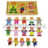 Wooden Dress up Toy (3 bears) (80038)