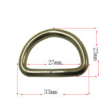 Bag Buckle Custom Metal D Ring for Bags (dia: 1 inch)