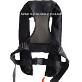 150n Pure Black Color Child Inflatable Water Swim Vest Life Jacket